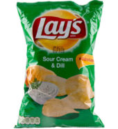 LAYS CHIPS SOUR CREAM DILL 140G